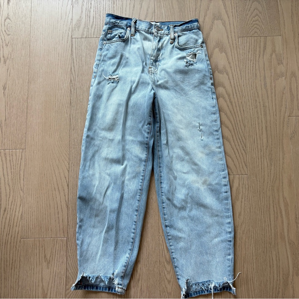 Frame Denim ultra high rise Barrel leg jeans size 26, color CLASH - Picture 4 of 12